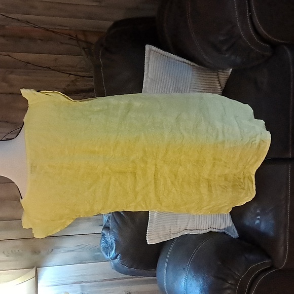 Terzo Millennio Women Yellow Butter Linen Top/Camisole/Shirt Blouse M - Picture 4 of 8